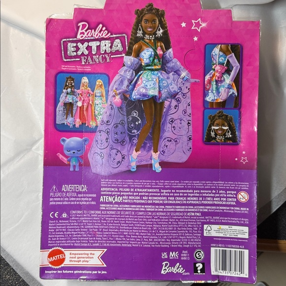 Barbie Extra Fancy 12 Inch Doll, Accessories 
Box is damaged in several spots. - Picture 3 of 12